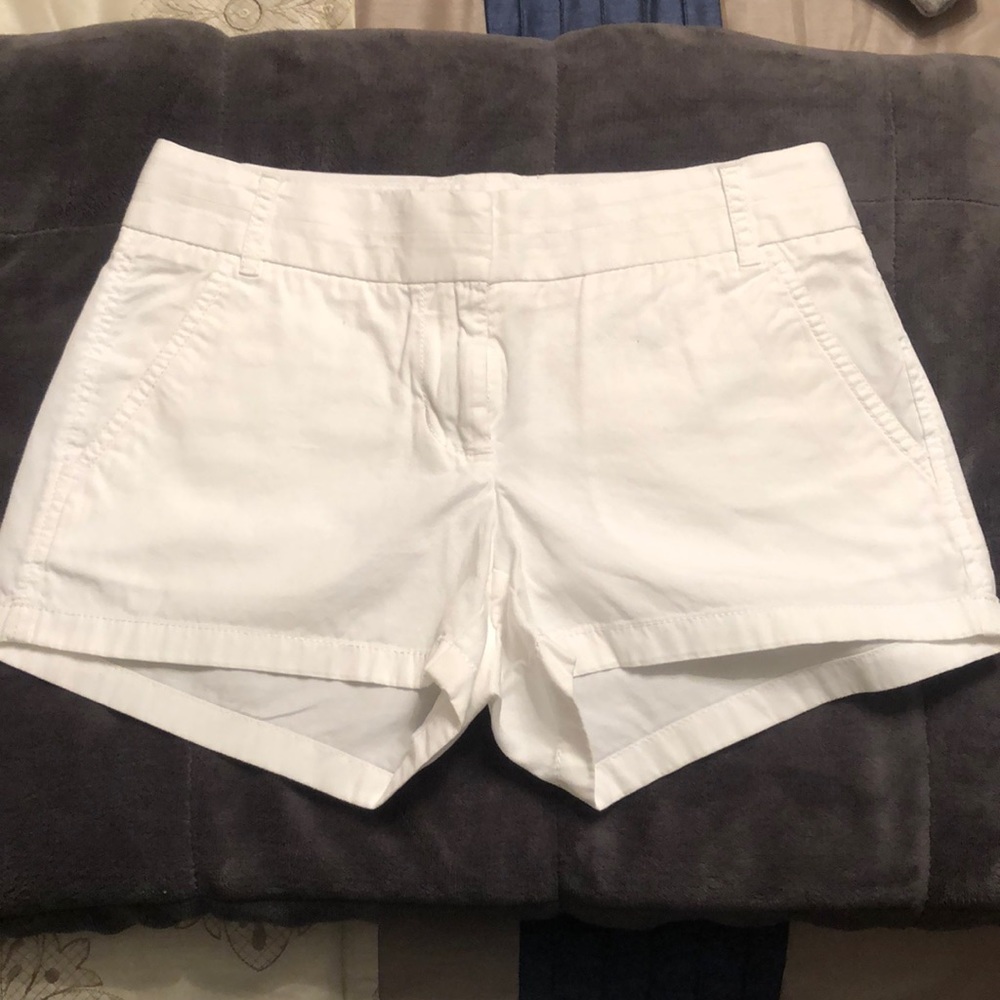 White J. Crew shorts